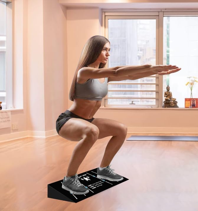 WINBOX Slant Board for Weightlifting and Calf Stretching - Non-Slip Heel Elevated Squat Wedge Block - Image 5